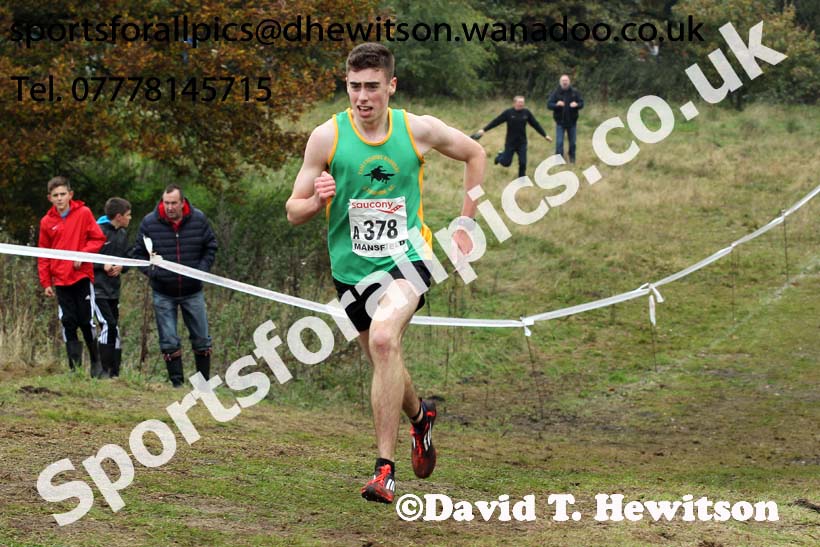 Junior men, National Cross Country Relays, Berry Park, Mansfield. Photo: David T. Hewitson/Sports for All Pics